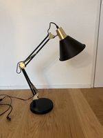 Schreibtischlampe Schwarz-Gold Luminart