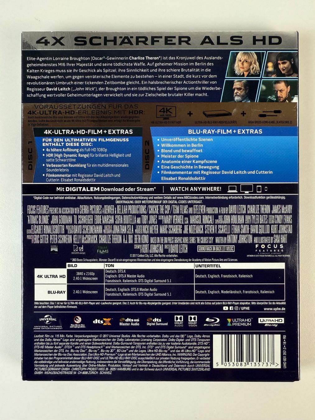 Tutti i DVDs: 4K UltraHD Blu-Ray Atomic Blonde – Usato da Gasel venduto da Alter_Ego 1