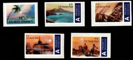 1996-1998 Satz Touristenmarke ** Nr. 1-5 Palme,... SBK 65.-