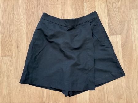 UNIQLO - Skorts Jupe/Shorts in Schwarz mit Leinen, Grösse S