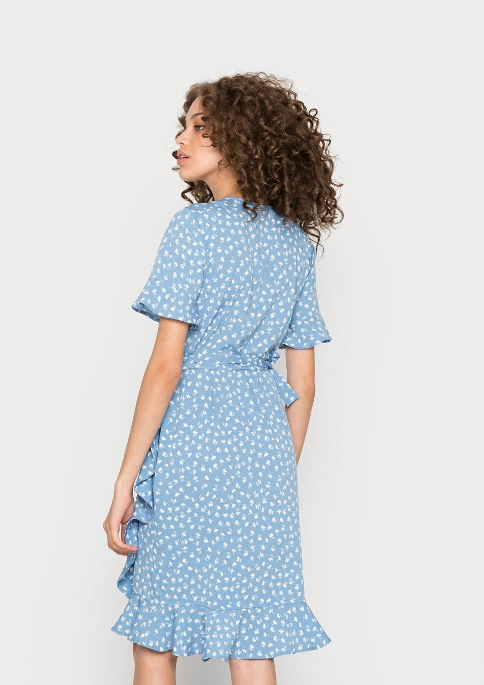 Only Vestiti: Robe bleu à fleurs Taille 46/XXL – Nuovo (secondo la descrizione) da Echallens venduto da Echo_ed6 2