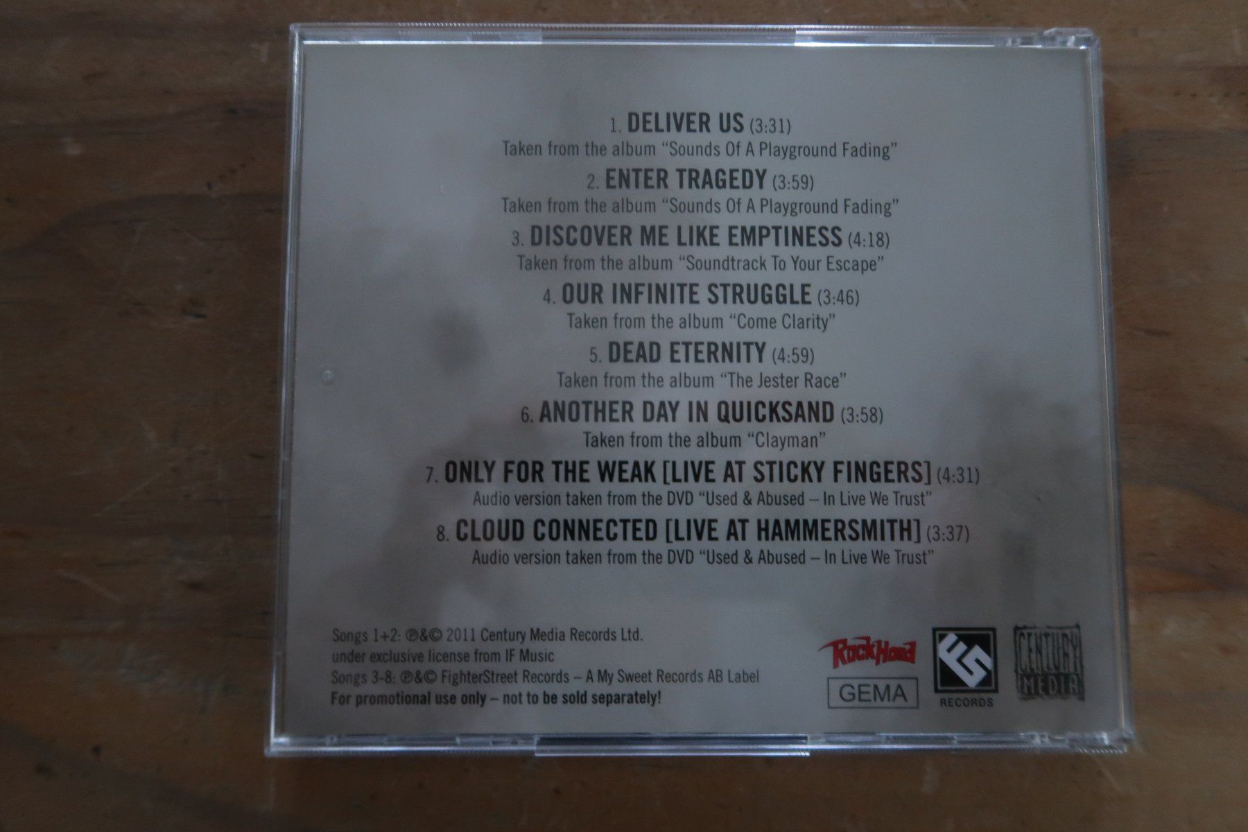 CD: IN FLAMES - 8 SONGS - ROCK HARD - CD – Usato da Basel venduto da Patiscat 2