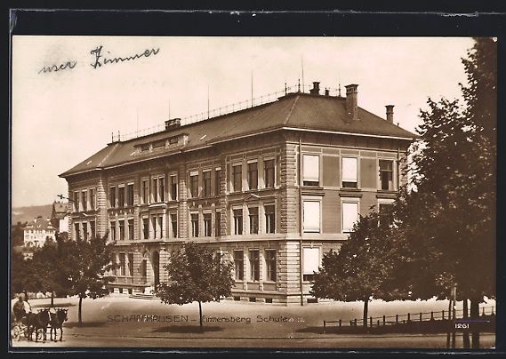 Ansichtskarten: AK Schaffhausen, Emmersberg-Schule – Gebraucht aus Berlin von bartko-reher