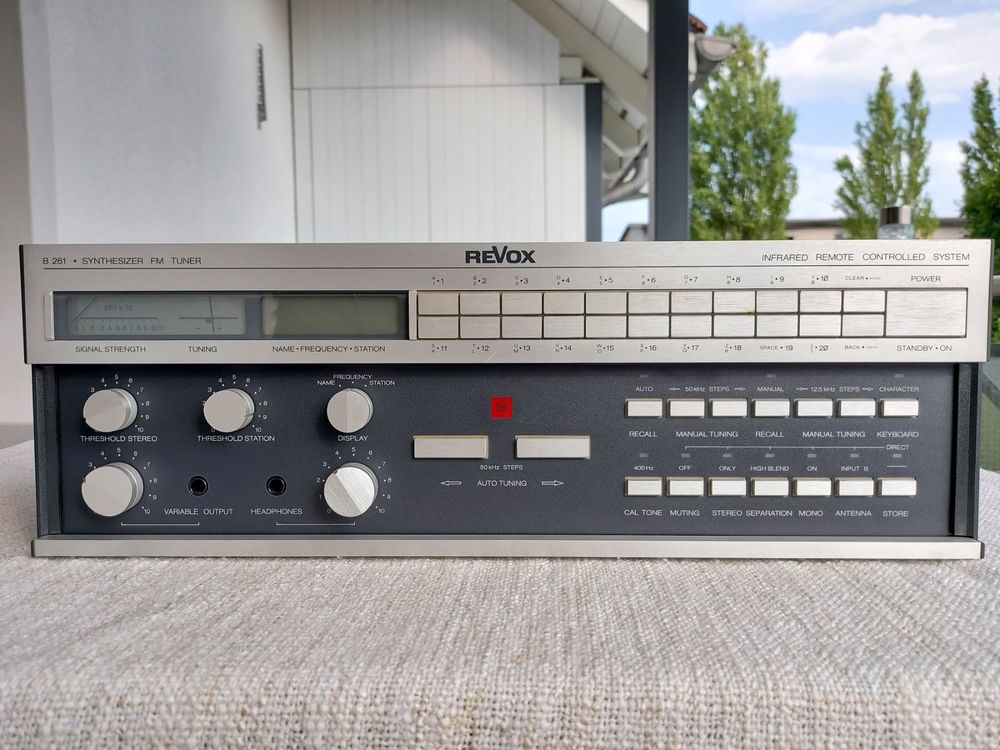 Tuner Revox B261 (B 261) – Synthétiseur Radio – Accessoires Inclus – Testé Et Partiellement Révisé