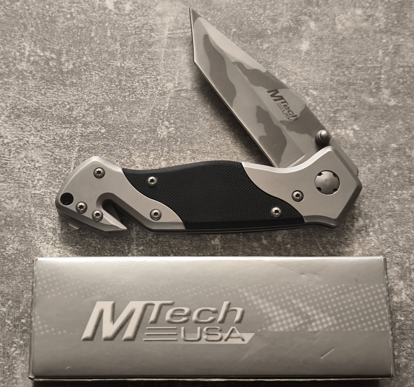 Couteaux de poche: MTech USA Klappmesser mit Camo-Klinge & Gurtschneider – Neuf avec emballage d'origine à Gams par Serg1