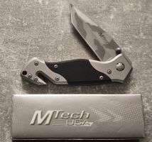 MTech USA Klappmesser mit Camo-Klinge & Gurtschneider