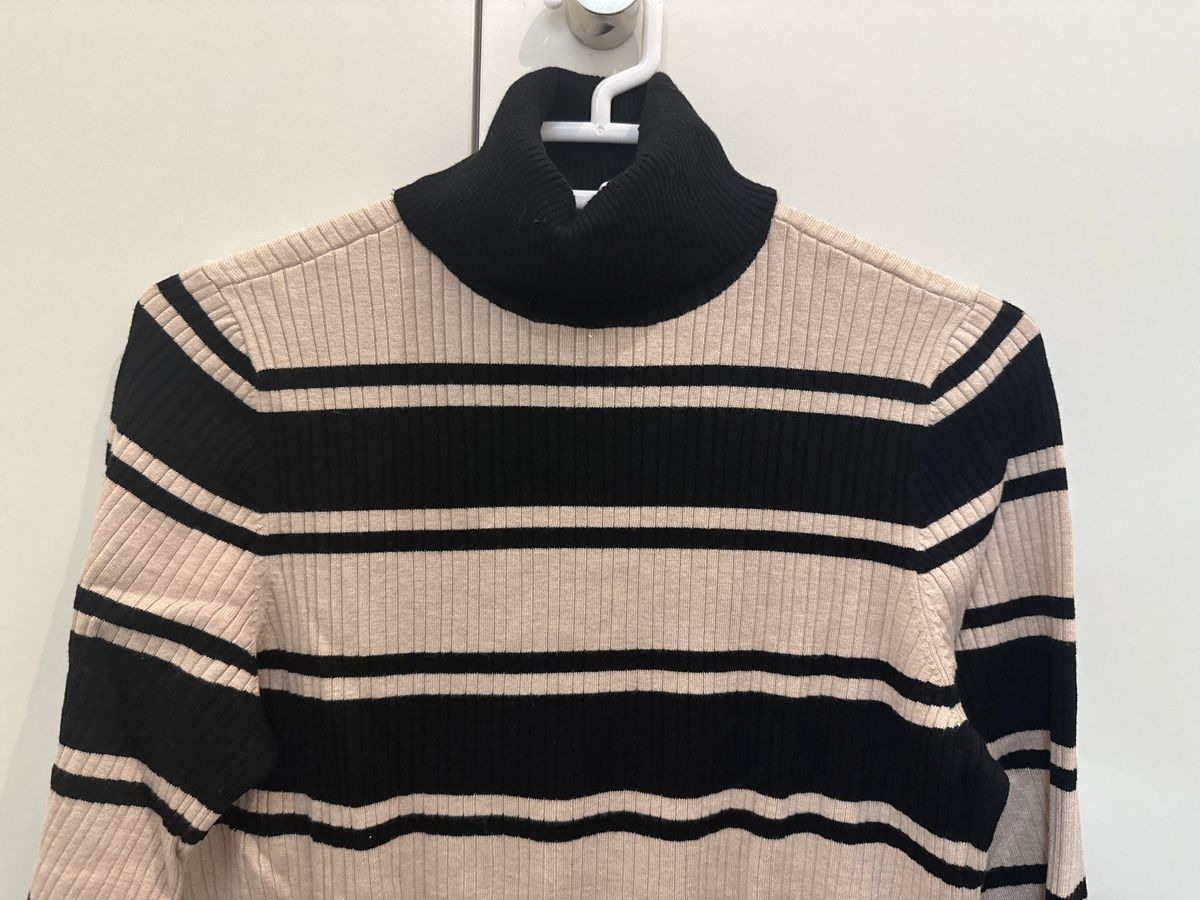 C&A Pullover & Sweatshirts: Gestreifter Rollkragenpullover, Gr. L – Gebraucht aus Buus von 2019dp 1