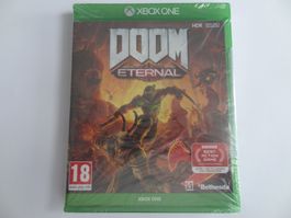 DOOM Eternal xbox one x First Print mit Metall-Logo UK NEU