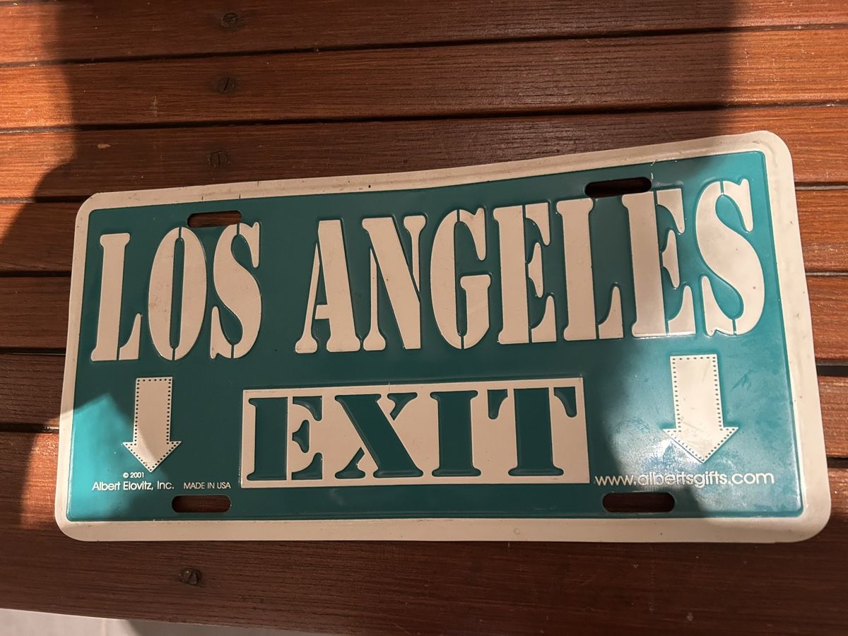 Insegne: Plaque décorative Los Angeles "EXIT" - USA Vintage! – Usato da St-Cierges venduto da Crisi53