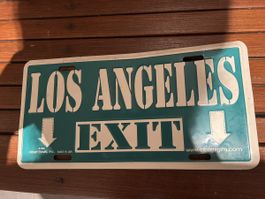 Plaque décorative Los Angeles "EXIT" - USA Vintage!