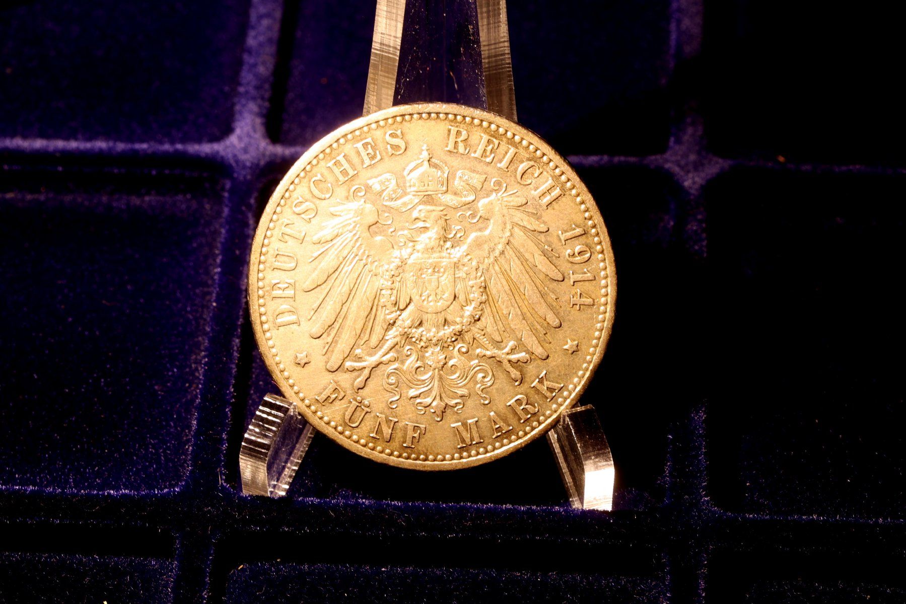Tutti le monete: 5 Mark Silbermünze Preussen 1914 – Usato da Wetzikon ZH venduto da Scipio80 1