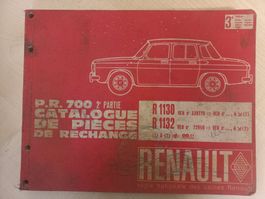Oldtimer Renault R8 Ersatzteilbuch / Katalog P.R.700 R 8
