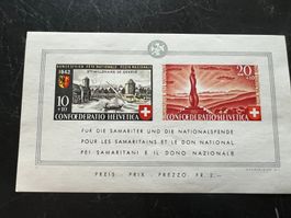1942 Bundesfeierblock mit Falzspuren     (A753)