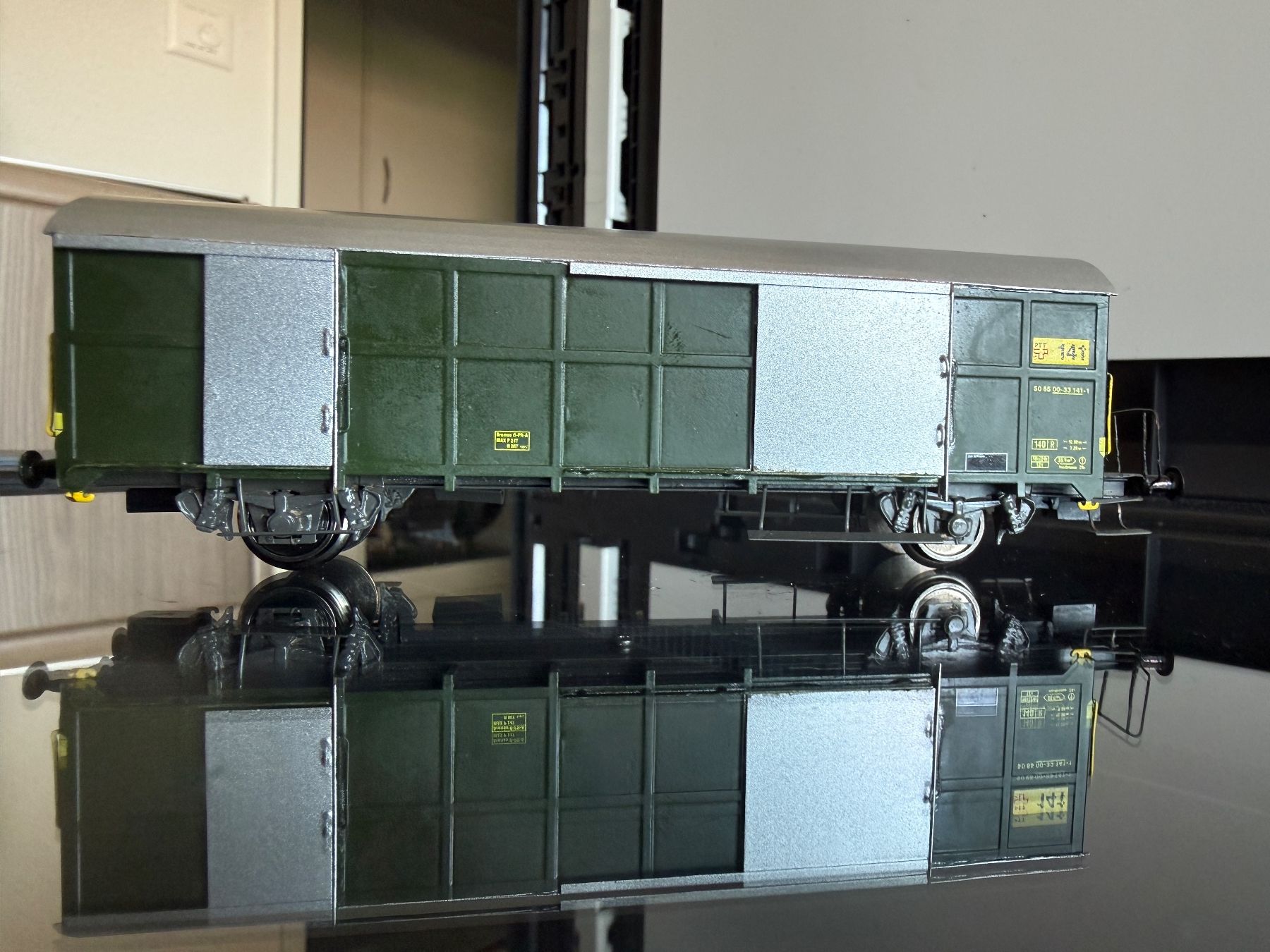 Modellini di ferrovie: TIP-TOP-Modell Postwagen Z2 Nr. 141 mit Rillendach – Nuovo (secondo la descrizione) da Riet (Neftenbach) venduto da Xedos0 1