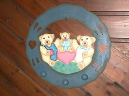 Teddy Kleiderhacken  aus Holz