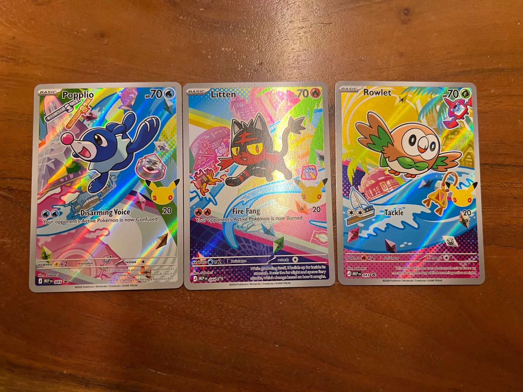 Pokémon Carte collezionabili: Pokemon First Partner - Popplio, Litten, Rowlet – Nuovo (secondo la descrizione) da Winterthur venduto da saloun