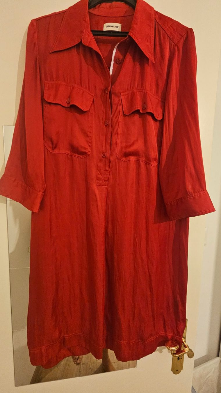 Zadig & Voltaire Vestiti: Robe Roa Satin Zadig&Voltaire Rouge – Nuovo (secondo la descrizione) da Crans Montana venduto da ser_mps8 1