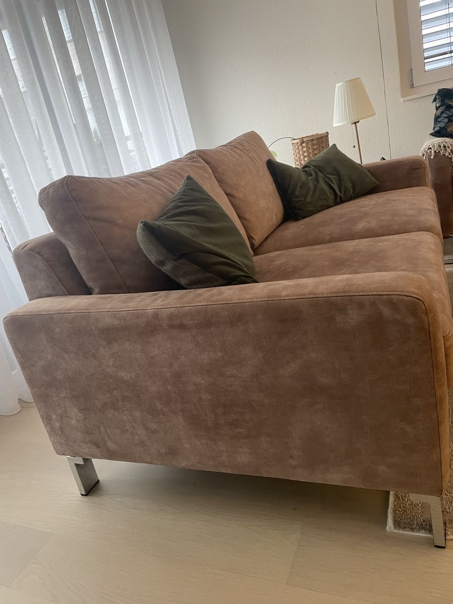 Divani: 2er & 3er Sofa Samt in gutem Zustand – Nuovo (secondo la descrizione) da Samstagern venduto da jeh_9jxl 3