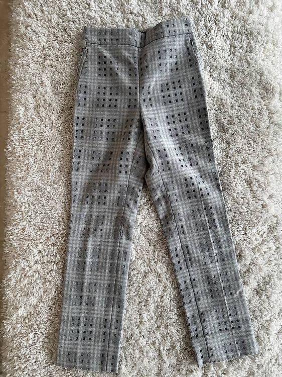 Pantaloni Akris Punto In Cotone Tecnico Marrone - Taglia 10 Donna - Nuovi Con Etichette
