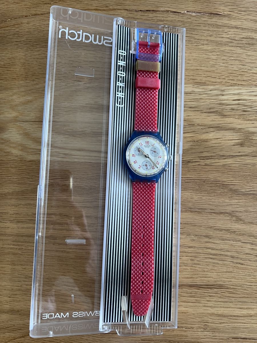 Swatch Uhren: Ungetragene Swatch Chrono  JFK, neu – Neu und originalverpackt aus Altendorf von ybe_fnz2