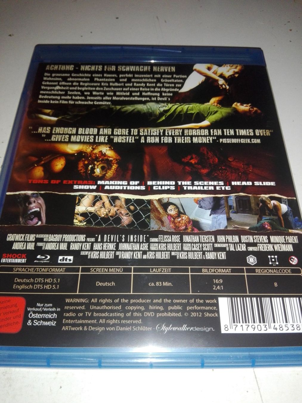Tutti i DVDs: A Devil's Inside  (Uncut Edition)  D/E   2-Disc's    ©'2013 – Usato da St.Gallen venduto da elk2022 3