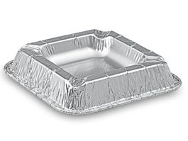 PAPSTAR Aluminium-Aschenbecher, quadratisch, 50 er Pack