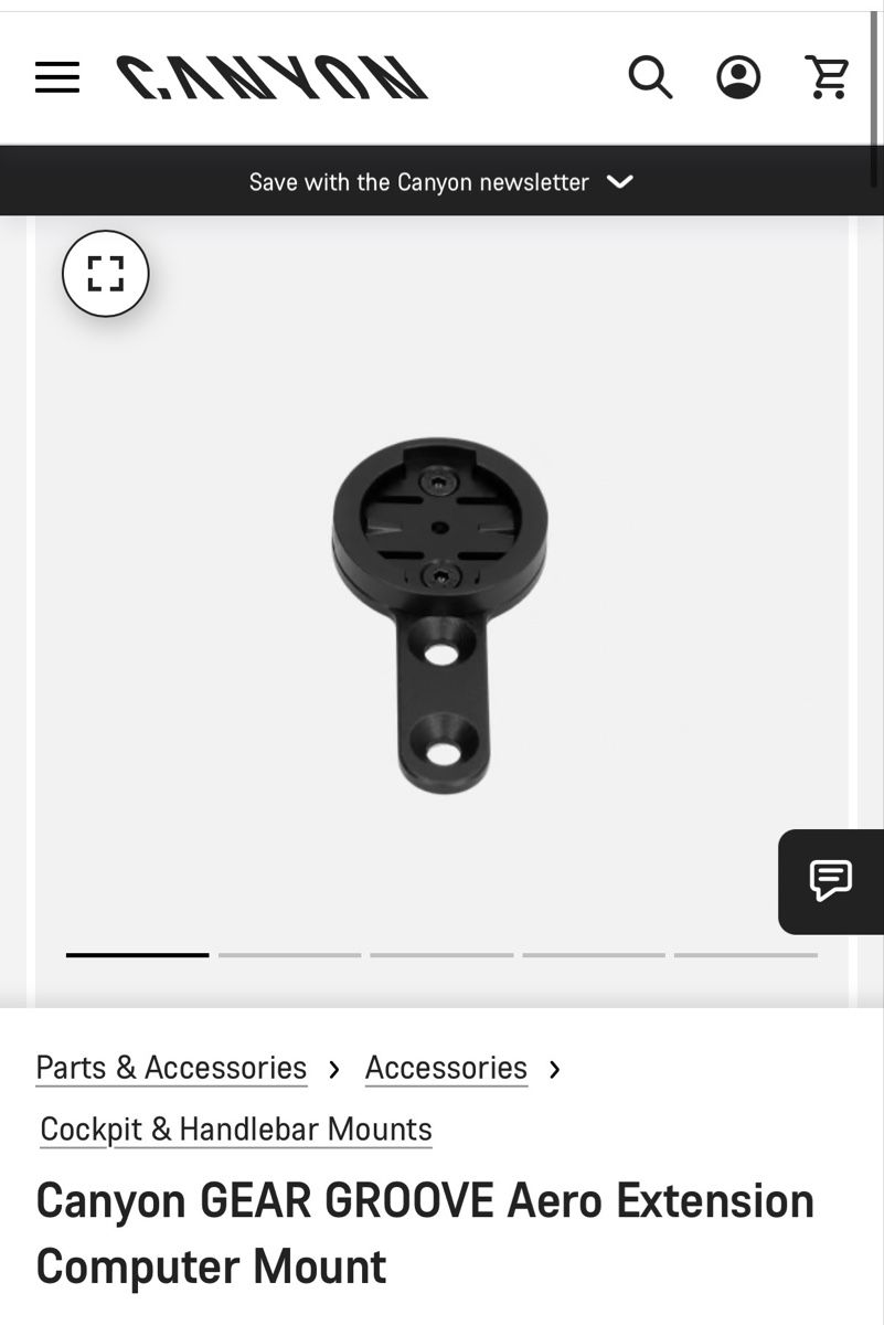 Canyon Pezzi di ricambio: Canyon GEAR GROOVE Aero Extension Computer Mount – Nuovo (secondo la descrizione) da Zürich venduto da JAGD-bikes 2