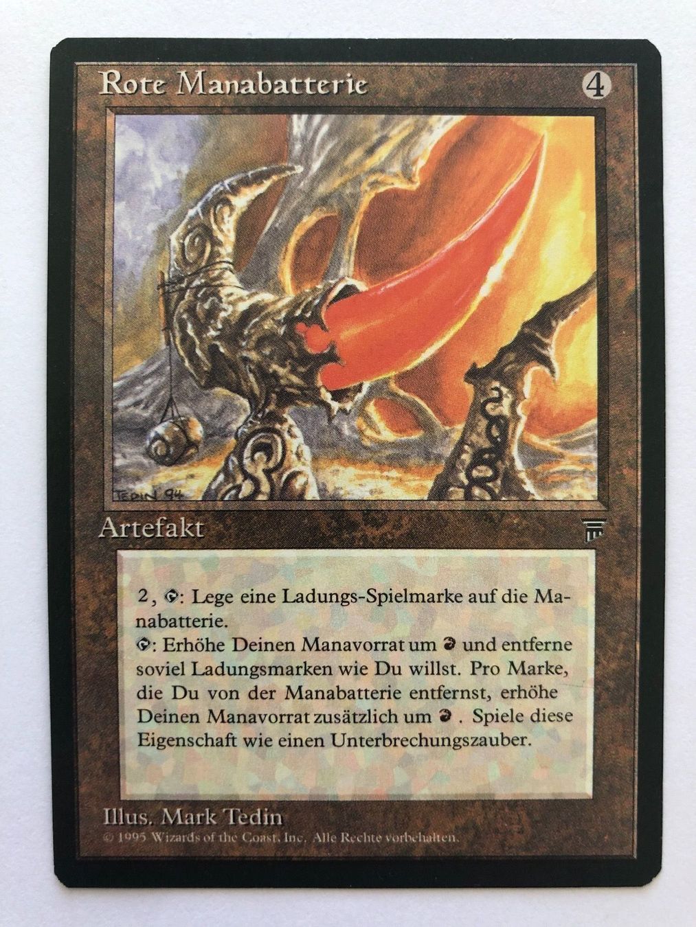 Cartoline: MTG - Rote Manabatterie – Usato da Zürich venduto da T_H_O_M_A_S