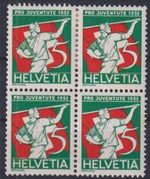 PJ 1932 5 Rp.4er Block (*)