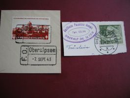 7.SEPT.43. PRO PATRIA, KASTENSTEMPEL, OBERALPSEE, PASSHÖHE