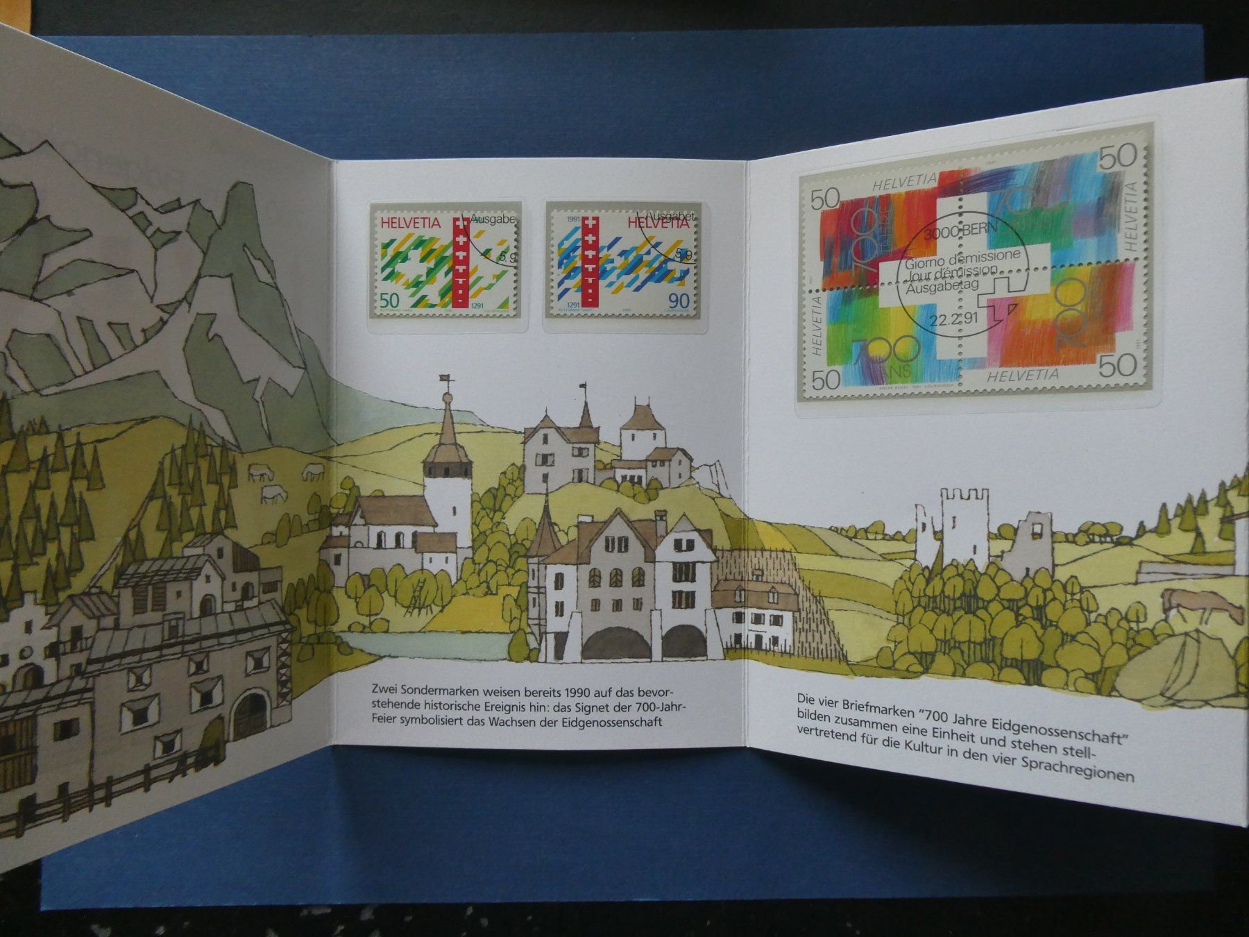 Alle Briefmarken: CH 1991 Souvenir-Heftchen Nr. 6 gestempelt – Gebraucht aus Lausen von Herbamare01 1