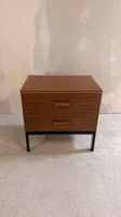 Mid Century Kommode Nachttisch mit 2 Schubladen 60er Jahre