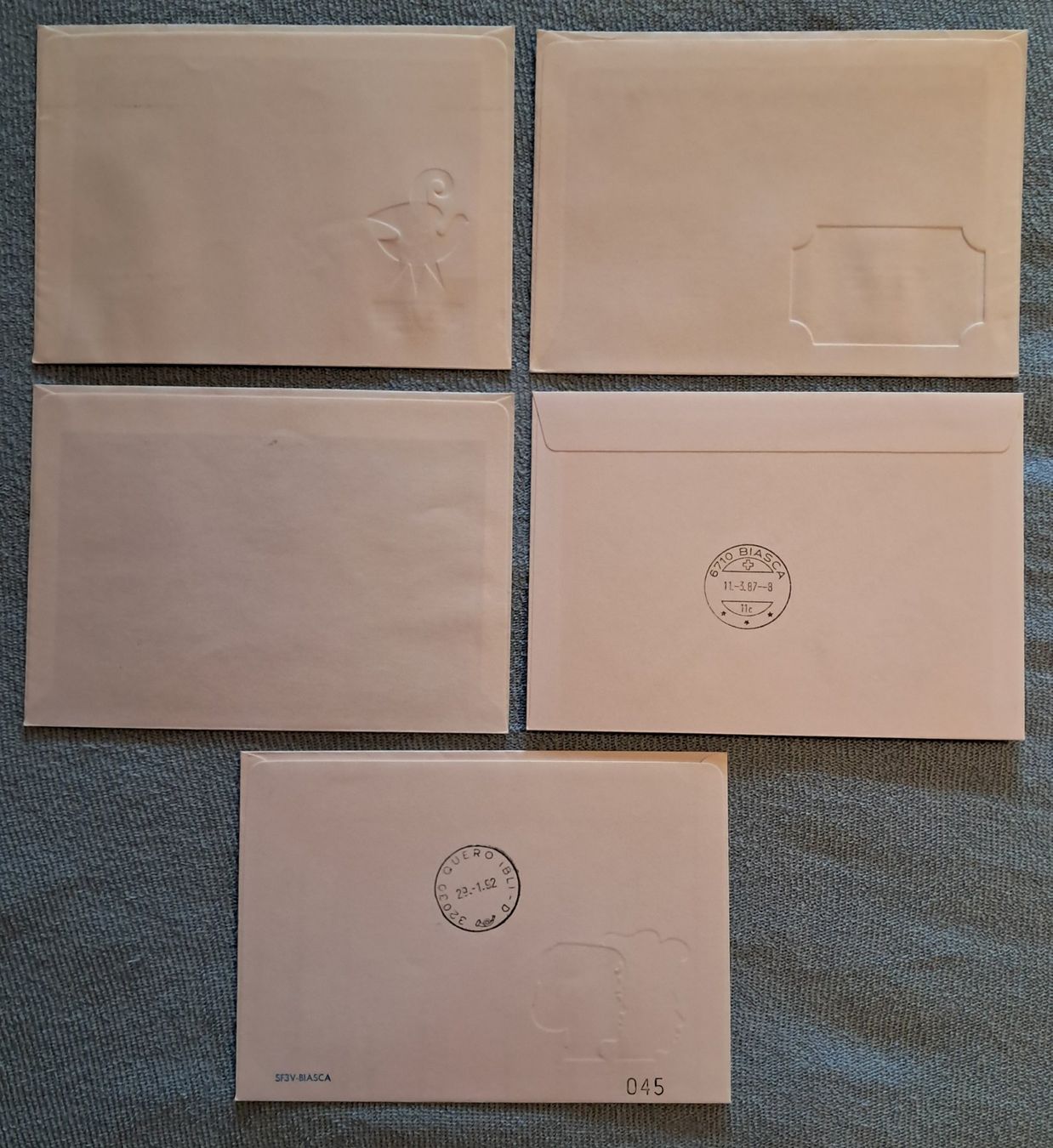 Tutti i francobolli: R-FDC LOT - ET  BERN – Usato da Ponto Valentino venduto da giorgia06 4