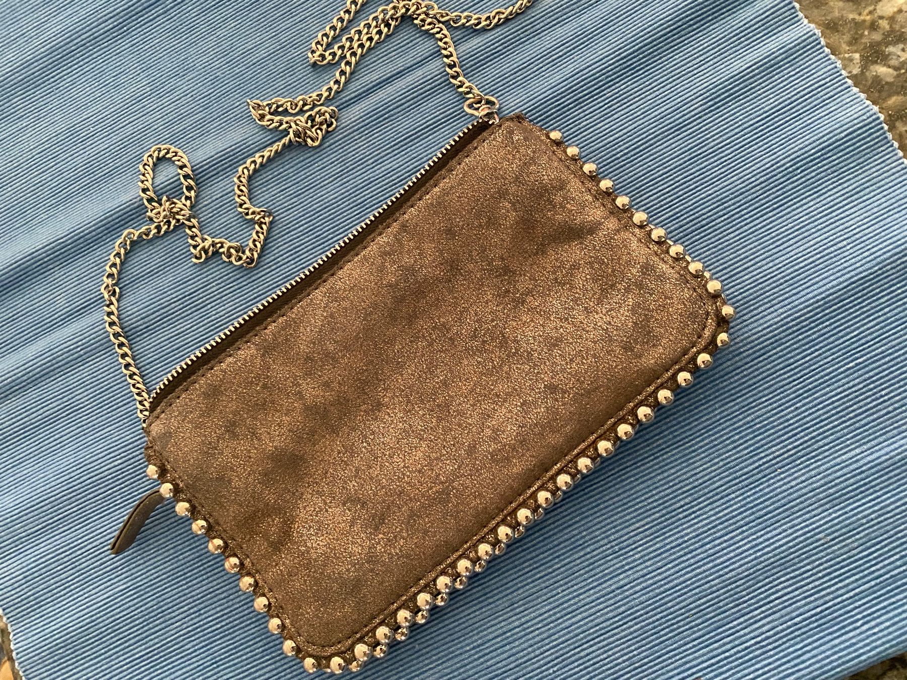 Zara Borse da donna: Zara Abendtasche Clutch grau – Usato da Allenwinden venduto da Obalu 1