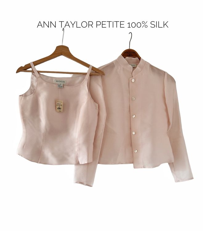 Chemisier Ann Taylor Taille S Imprimé Floral Rose | Manches Longues Pullover | Pour Bureau Et Style Preppy