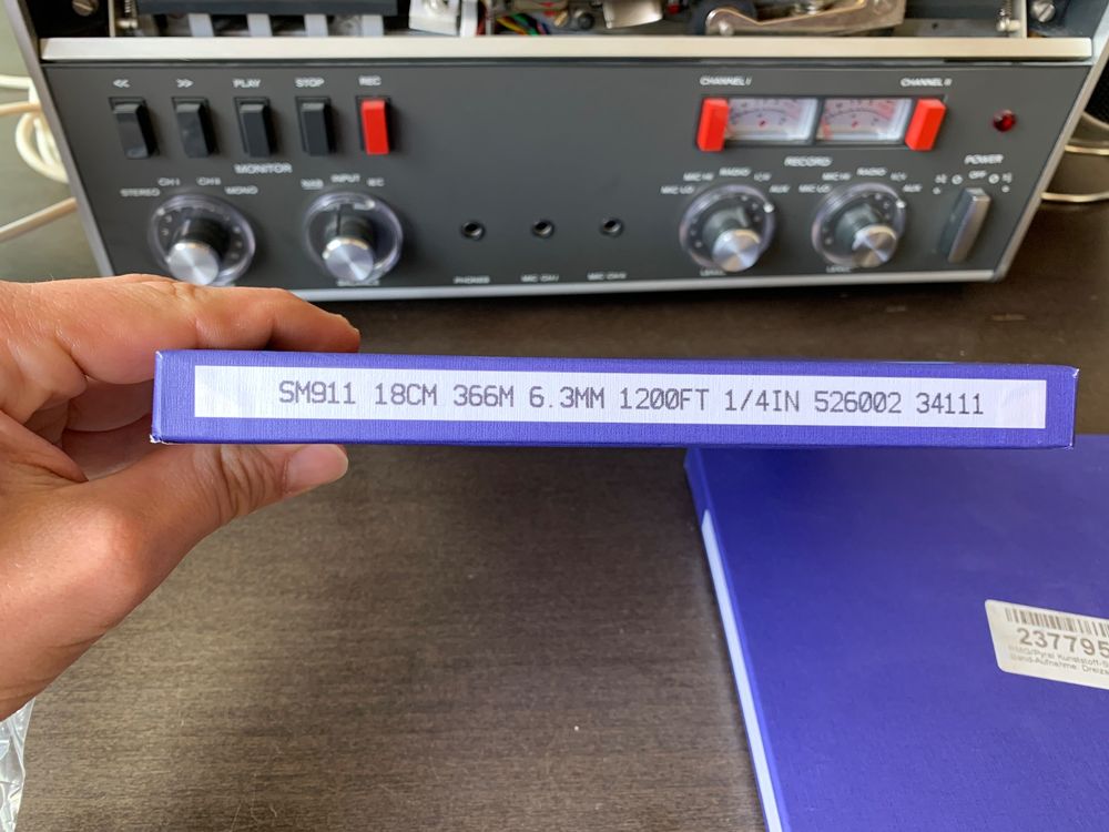 Pyral Band Spule 18cm 366M 6.3mm für Bandmaschine + Leerspul (Gebraucht ...