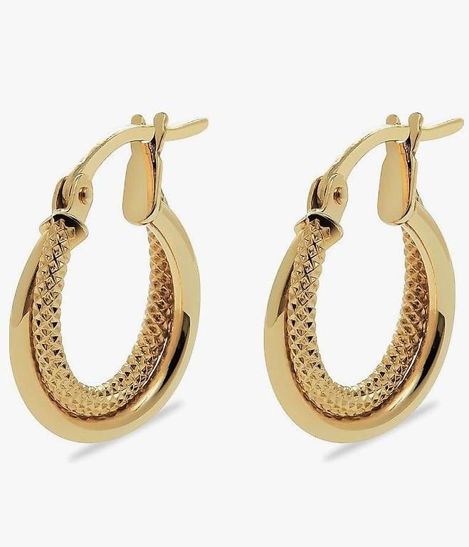 Ohrringe & -stecker: Creolen 14karat – Gebraucht aus Hemmental von 18kGold 3