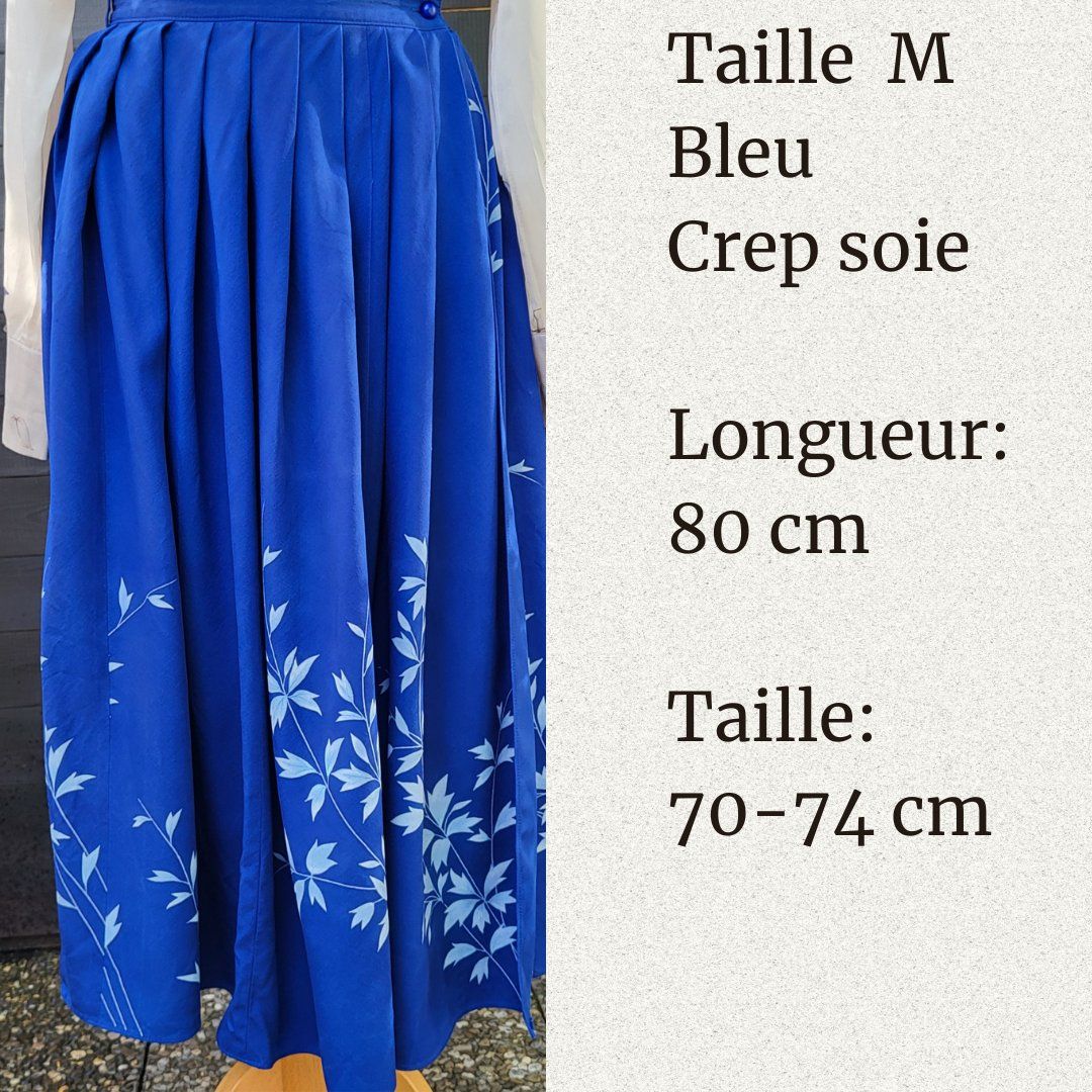 Gonne: JUPE en SOIE  BLEU – Nuovo (secondo la descrizione) da Fribourg venduto da VictoriaShop7 4
