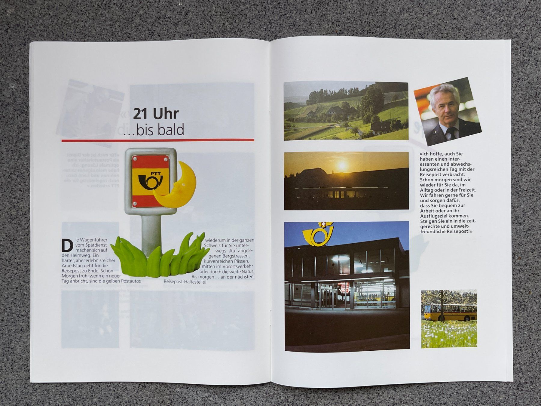 Riviste & Magazine: Einsteigen bitte Postauto PTT Werbebroschüre mit Saurer RH – Nuovo (secondo la descrizione) da Bern venduto da AWiBe 9