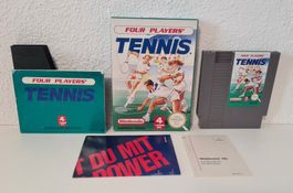 FOUR PLAYERS' TENNIS - CIB / Pal B Nintendo NES