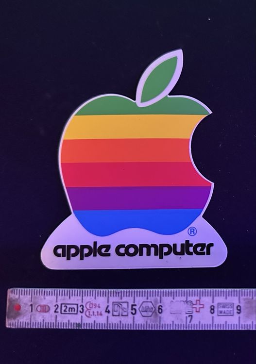 Vintage Apple Sticker Regenbogen | Kaufen auf Ricardo