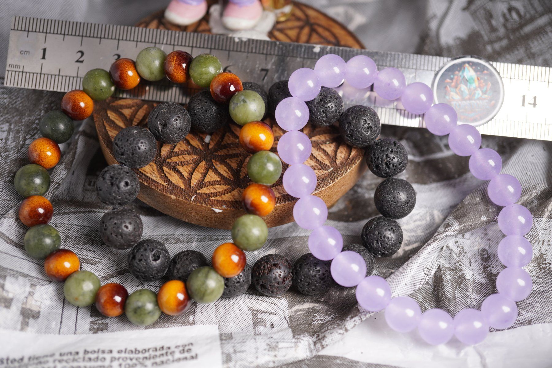 Minerali & Pietre curative: 3 Kugel Armbänder    ab 1.-      (Räumung!) – Nuovo e nell'imballaggio originale da Eschenbach SG venduto da topstone 5