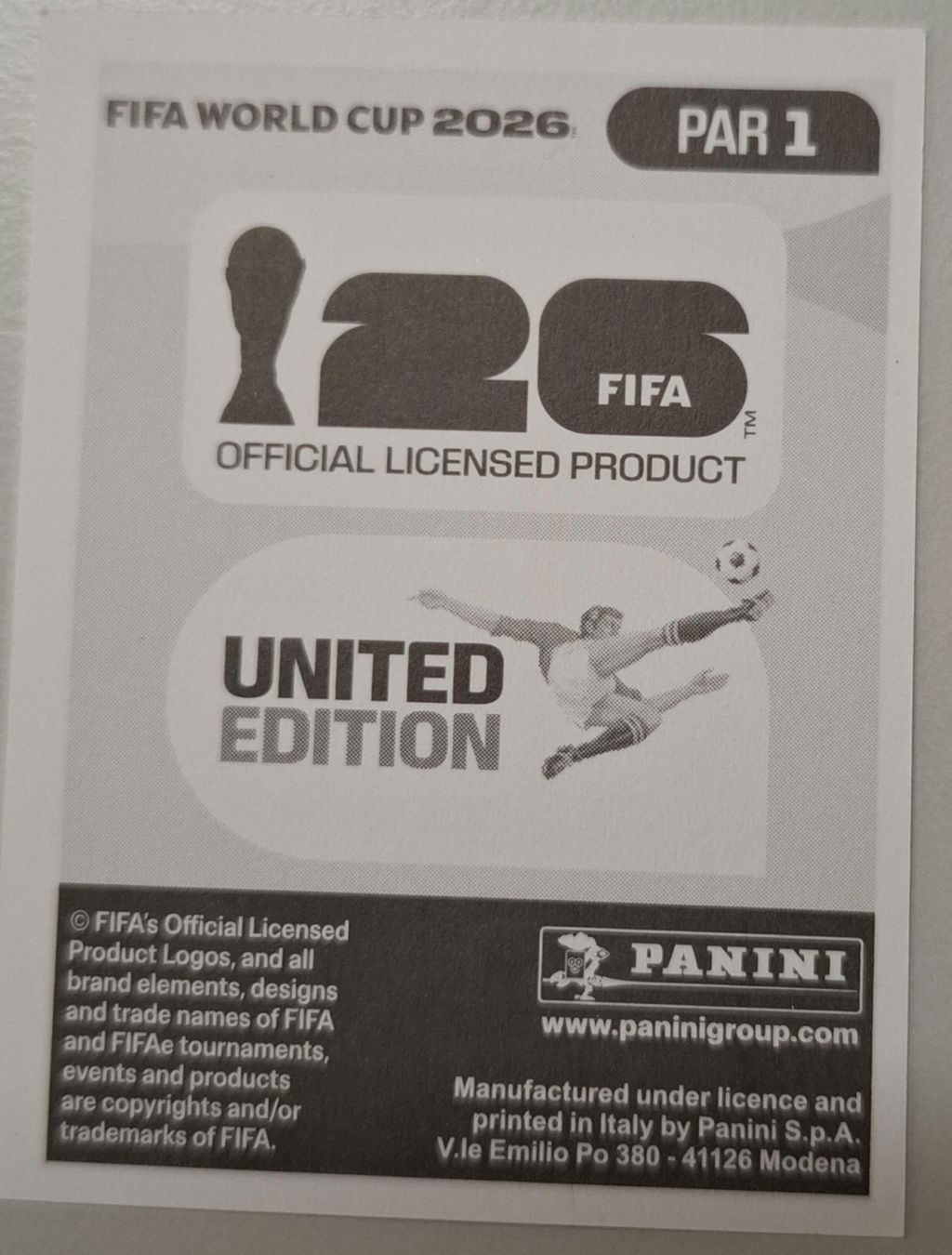 Panini Carte collezionabili: WM 2026 Paninibild Nr. PAR1 – Nuovo e nell'imballaggio originale da Rotkreuz venduto da keerthdi 1