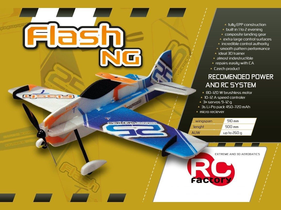 RC Kits de montage: Flash NG 3D - New Generation-Spw 910mm, KIT-Version aus EPP – Neuf avec emballage d'origine à Entlebuch par Hebu 1