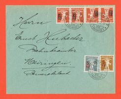 adressierter Umschlag Aufgabe Romanshorn