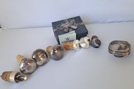 7  Teilen  800 / 925  Silber  Flaschenverschlüsse /Korken
