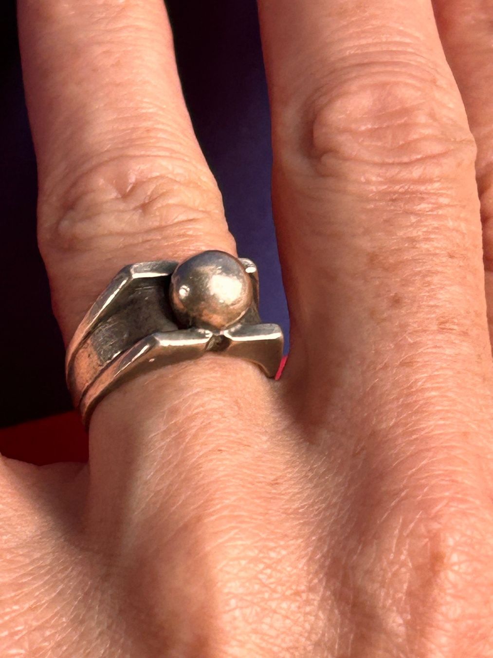 Ringe: Silberring Kugelring Abstrakt (Gr. 52) – Gebraucht aus Laufen von Bellavitaboom 1