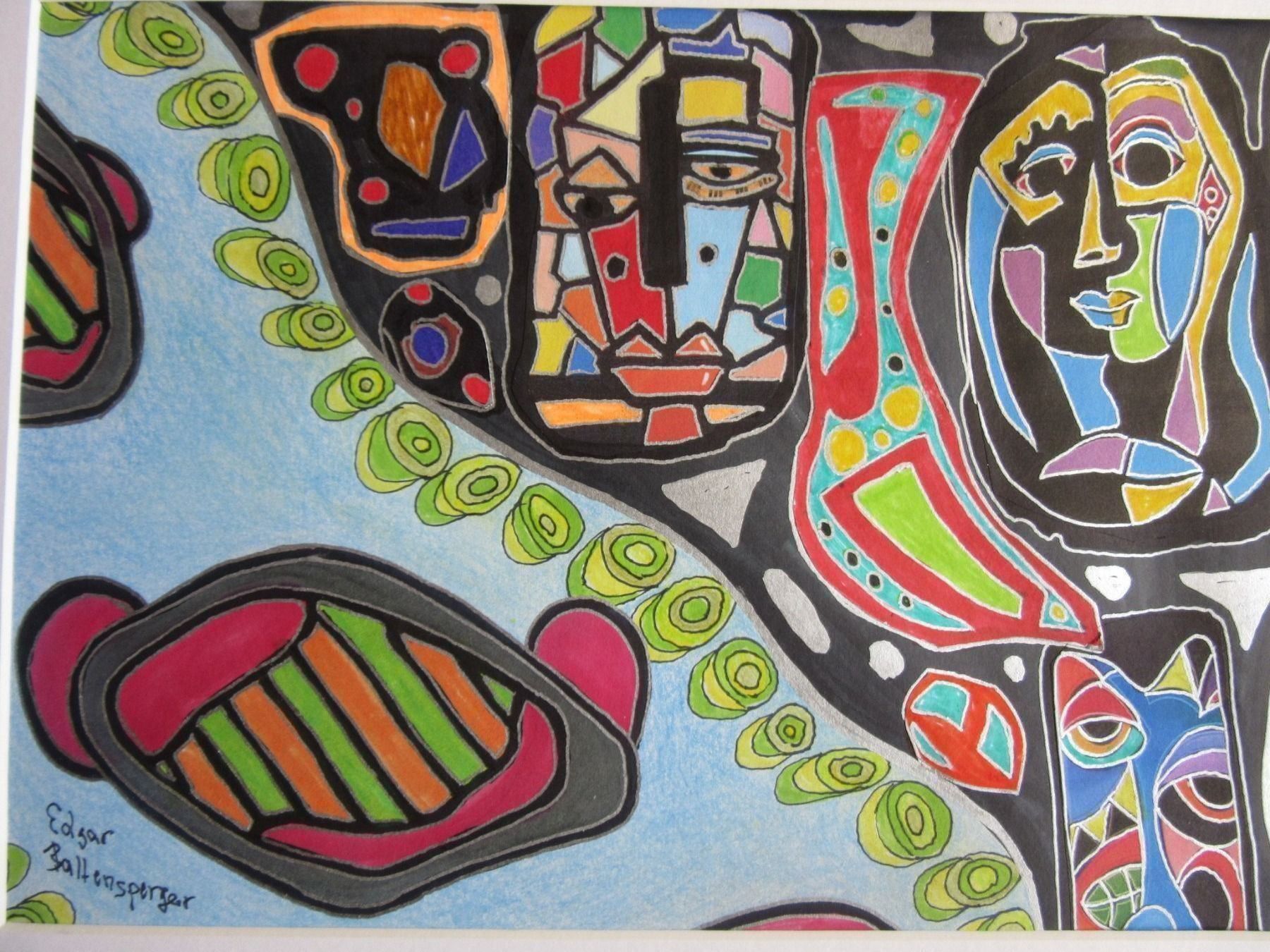 Dipinti: EDGAR BALTENSPERGER  ORIGINAL MISCHTECHNIK SIGNIERT – Usato da Gersau venduto da grafik-kunst 2