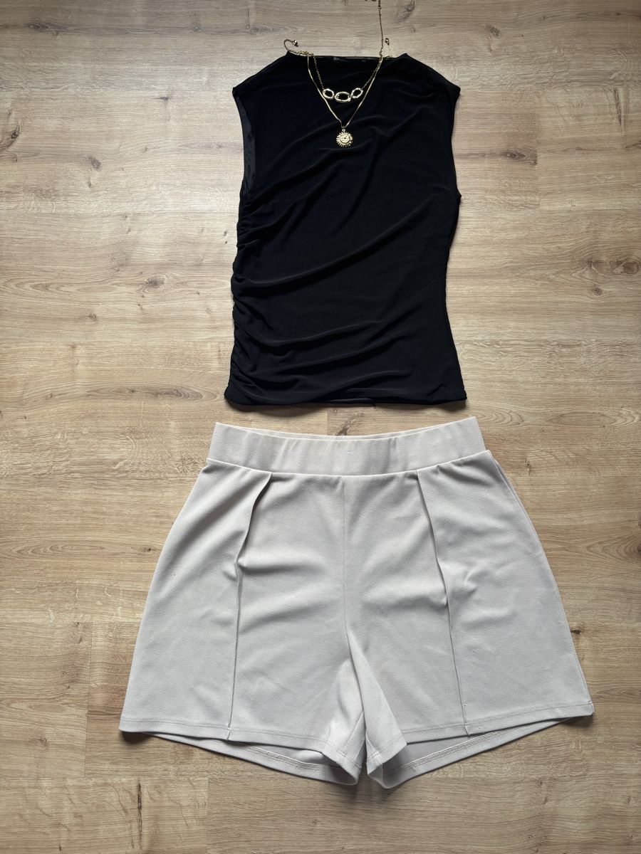 H&M Hosen: short H&M beige, taille M – Gebraucht aus Tavannes von callie.mcli