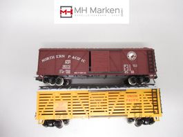 Rivarossi 1301/02 US-Boxcar+ Stockcar Union+Northern Pacific